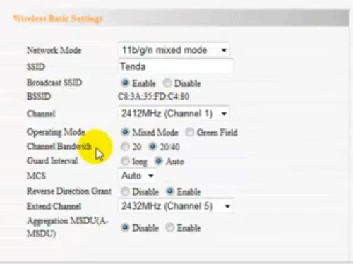 Wireless Basic Settings